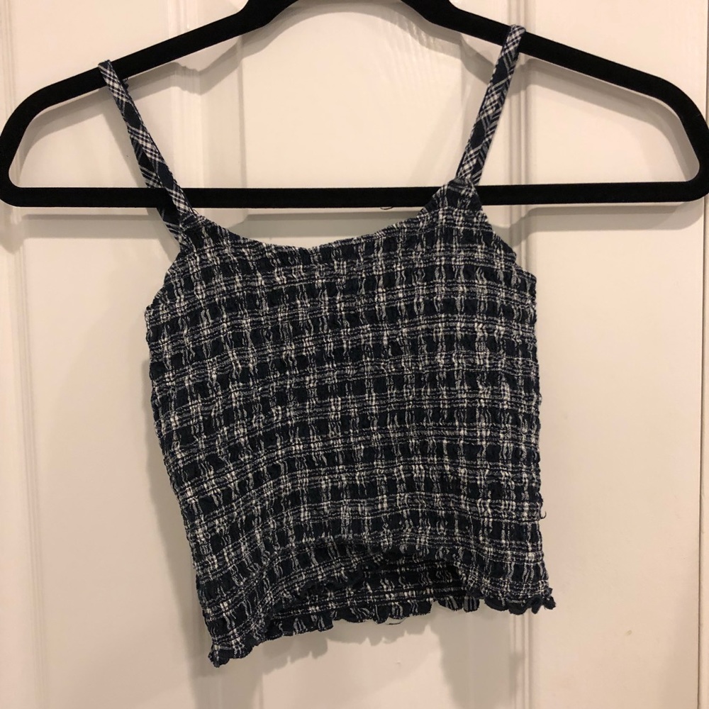 Brandy plaid tank top